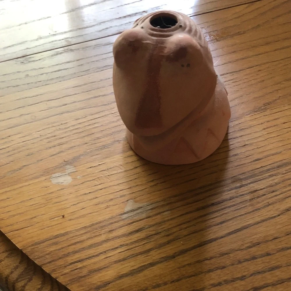 Pink Ceramic Frog Vase
